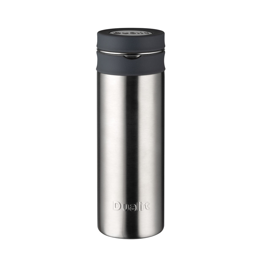 Dualit Plastic Free Travel Mug Brushed Stainless Steel 11200