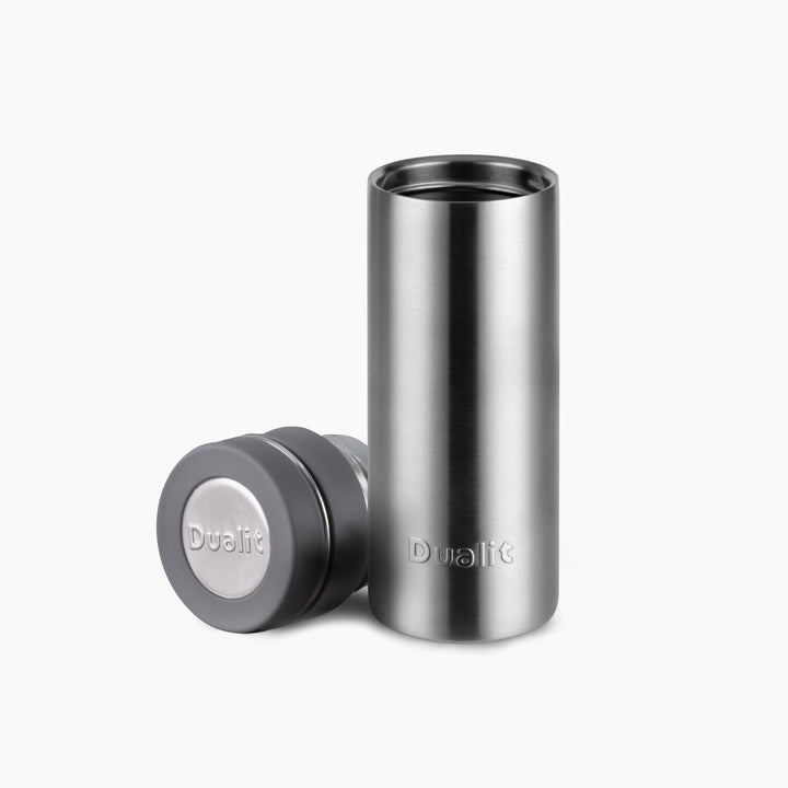 Dualit Plastic Free Travel Mug Brushed Stainless Steel 11200